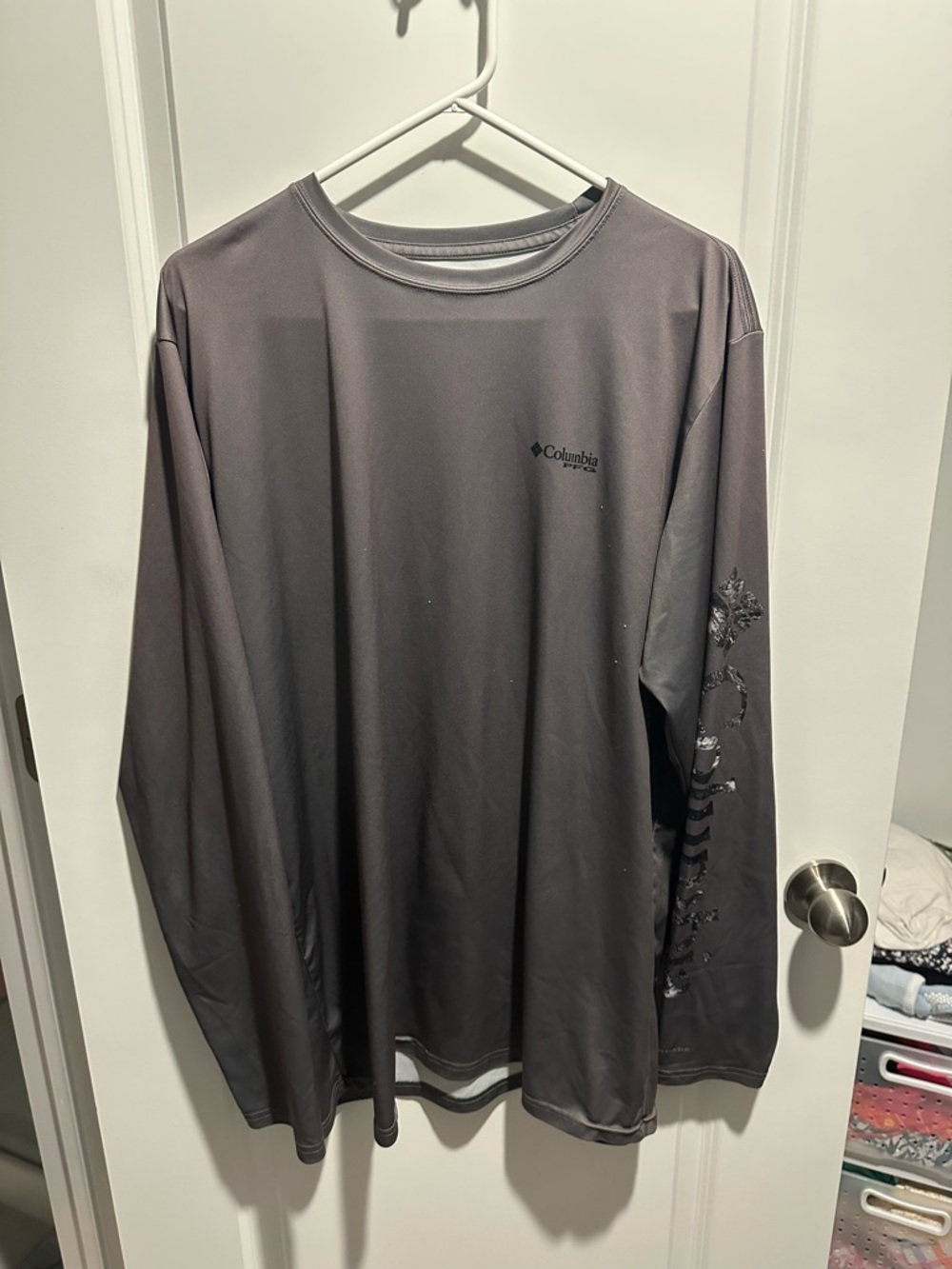 Columbia Long Sleeve Crew Performance Tee - Gray